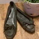 Burberry  Black Brown Vintage NOVA PLAID Ballet FLATS Fabric Leather Size 36 /6US Photo 0