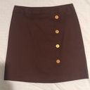 J. McLaughlin  brown cotton skirt, size 8 Photo 0