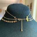 Gold Tone Triple Chain Marine Link Choker Necklace Photo 3