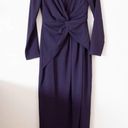 Dress the Population  Naomi Long Sleeve Twist Crepe Gown Photo 2