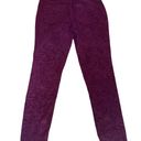 Elle Wine Paisley Print Corduroy Jeans Photo 2