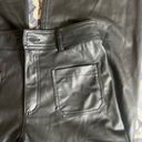 ZARA High-Waisted Faux Leather ZW Marine Straight Pants Photo 5