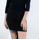 Soprano  Hi Low Black Quarter Sleeve Dress Size Small Photo 1