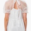 Tuckernuck   | Pomander Place | Tinsley Top | White Organza Puff Sleeve | Sz XS Photo 1