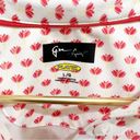 Greg Norman  White Golf Polo With Red Lotus Print Size Large Photo 5