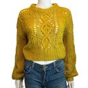 Urban Outfitters  Mustard Yellow Cable Knit Sweater Size S Photo 1