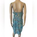 Petra Fashions  Vintage 90s Green Earthy Hippie Boho Eclectic Paisley Slip Dress Photo 4