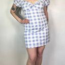 City Triangles Off Shoulder Puff Sleeve Gingham Dress size Large Photo 1