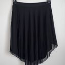 American Eagle Women‘s Size 4 Black Pleated High Low Style Whimsical Fairy Skirt Photo 1