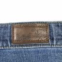 Lee Relaxed Straight Leg At The Waist Jeans Size 12 Short Blue High Rise Photo 3