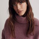 Madewell Merino Wool Sadler Turtleneck Oversize Sweater Purple Pink Size XL NWOT Photo 7