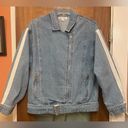 Wild Honey  Women Vintage Lite Wash Denim Jean Bomber Jacket w Belt Size Sm Photo 0