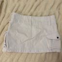 Princess Polly White Mini Denim Skirt Photo 1