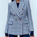 Houndstooth 💙💙Double Breasted  Blazer in Blue Photo 2