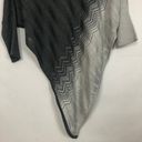 Women's Dip Dye Asymmetrical Poncho/Sweater Size M Size M Photo 3