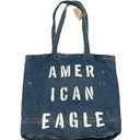 American Eagle NWT  Denim Tote Shoulder Bag 17x15x3.5” Photo 0