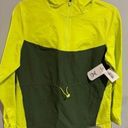 Xersion High Visibility Rain Jacket--NEW Green 2 Tone w/Hood Zipper L/S XSmall Photo 0