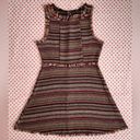 She & Sky retro brown tweed twill boho bohemian dress juniors size medium Photo 1