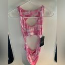 Naked Wardrobe NWT  Pink Ocean Cut Out One Piece Swimsuit Photo 4