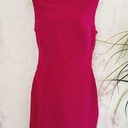 Nicole Miller  Artelier Fuschia Cross Back Dress Size 10 Photo 4