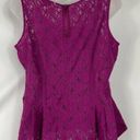 CAbi Lace Sleeveless Peplum Top Size Medium Photo 0