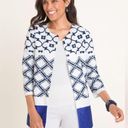 Chico's CHICO’s TRAVELERS MOROCCAN CRUSHED  JACKET WINTER DRIFT Size 3P / 16 petite NEW Photo 11