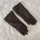 Vintage genuine brown Italian leather gloves Madova Florence Italy size 6.5 Photo 1