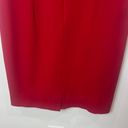 Escada Red Sleeveless Sheath Dress Photo 4