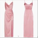 Milly  Lilliana side slit midi Slip rose gold Dress sz 0 Photo 1