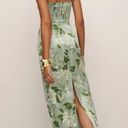 Reformation Frankie Silk Dress Green Size 6 Photo 1