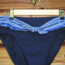 Robin Piccone NWT  Blue Bandana High Waist Bikini Bottoms M Photo 4