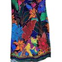 Farm Rio  Black Cool Leopards Printed Midi Skirt  Women’s Size Large Photo 0