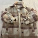 H&M Faux Shearling Shirt Jacket Photo 2