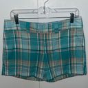 Tommy Hilfiger  Madras Plaid Cotton Shorts 5” Women’s 4 Spring Colors Photo 0