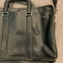 Coach Embassy Vintage Black Leather Briefcase ATTACHE Laptop Bag Purse Photo 7