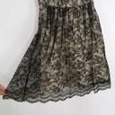 Jessica Simpson  Black & Gold Lace A-Line Mini Dress Formal Size 2 Photo 5