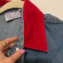 Carolina Blues Vintage Red Corduroy Blue Jean Jacket Photo 3