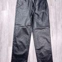 INC  Black Crocodile Coated Jeans 16 Photo 1