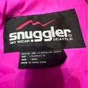 Vibrant Vintage 80s Snuggler Seattle Skiwear Neon Ski Jacket  Pink Medium RARE Photo 3