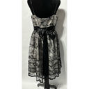 Oleg Cassini OC by OC () Black Lace‎ Party Dress with Layered Underskirts Size 12 Photo 1