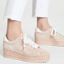 Joie  Dabna Suede Platform Espadrille Sneaker Size 39 Blush Pink Low Top Photo 0