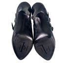 Ralph Lauren Lauren  Latisha Womens Ankle Bootie Size 8b Black Croc Leather Photo 2