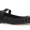 Valentino Garavani Valentino Black Silver Rockstud Quilted Spike Mary Jane Cap Toe Ballet Flats Photo 1