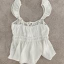 NWT White Summer Top with Tie Photo 2