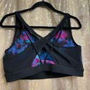 Torrid  Active Galaxy Mesh Strappy Sports Bra Black Blue Space 2X 18/20 Photo 1