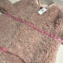 Jessica Simpson New Faux fur jacket  1X lined rose smoke jacket hook eye closure Photo 7