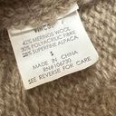 Vince  Merino Wool Alpaca Draped Open Front Knit Crop Cardigan Sweater Small Photo 4