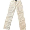 Talbots  Winter White High Waisted Straight Leg Corduroy Pants Size 4 Photo 0