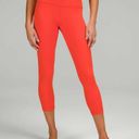 Lululemon  Align High-Rise Lined Crop 23" in Solar Orange Neon Size 6 Leggings Photo 0