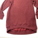 Lush Clothing Lush Funnel Neck Rib Long Sleeves Wine dress Photo 3